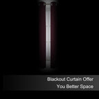 LEMOMO Blackout Curtains 52 x 45 inch/Burgundy Red Curtains Set of 2 - Image 3