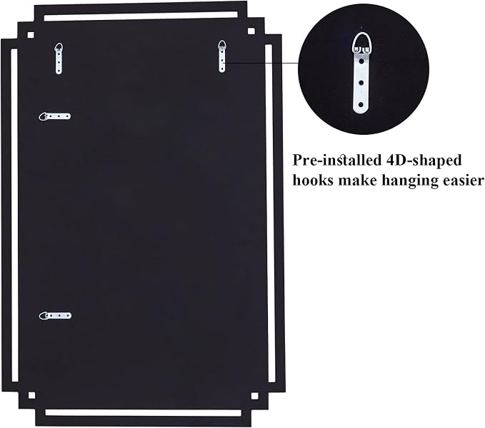 32" X 47" Large Bathroom Wall Mirror - Image 9