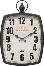 Menterry Large Retro Rectangle Wall Clock, Battery Operated Silent Decor Wall by Menterry