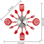 16 Inch Cutlery Kitchen Wall Clocks - Image 2