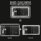 LOAAO 40X24 LED Bathroom Mirror - Image 6