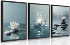 GELDSTEI Calm Zen Botanical Canvas Wall Art, Yoga Spa Meditation Room Decor by Unknown