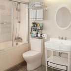 Godboat Bathroom Organizers, 2-Tier Over Toilet Storage, Floating Shelves - Image 7