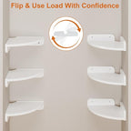 YAOHUOO Corner Shelf Wall Mounted - Image 6