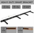 60 inch Black Floating Shelves for Wall 8 -inch deep Set of 2, Heavy Duty Solid - Image 4