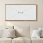 Large Framed Abstract Wall Art for Living Room, Neutral Wabi Sabi Black Brown - Image 3