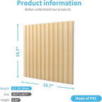 Art3d Slat Wall Panel, 3D Fluted Textured Panel 12-Tile 19.7 x 19.7in. - Image 4