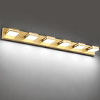 SineRise LED Modern Bathroom Vanity Light Fixtures, Matte Gold Modern Acrylic by SINERISELIGHTING