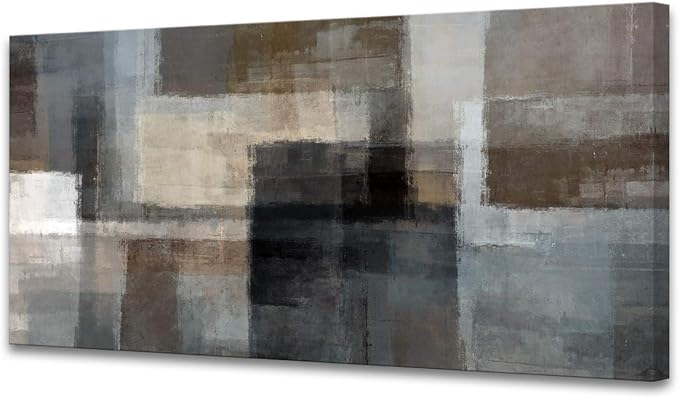 Cao Gen Decor Art A62475 Canvas Prints Abstract Wall Art Print Paintings Grey by Cao+Gen+Decor+Art