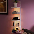 Homaterial 5 Tier Wall Shelf Unit, Modern Vertical Lack Wall Shelves by Homaterial