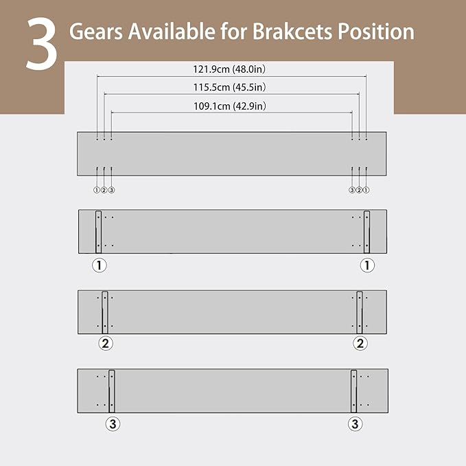 DINZI LVJ Long Wall Shelves, 55.1Inch Wall Mounted Shelves Set of 2, Extra - Image 4