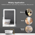 36x28 inch LED Lighted Bathroom Mirror - Image 7