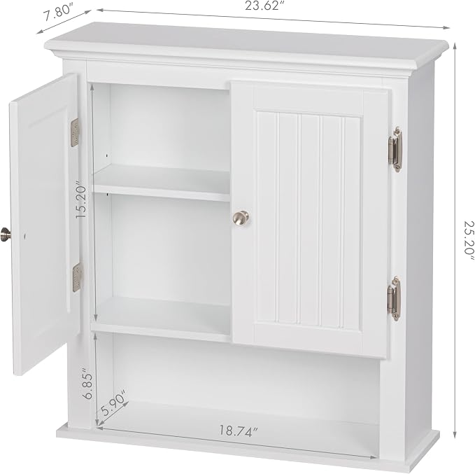 UTEX Bathroom Wall Cabinet, Bathroom Medicine Cabinet - Image 3