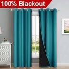 NICETOWN Full Shade Curtain Panels, Forest Green, Pair of Thermal Insulated & - Image 2