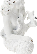 SOFFEE DESIGN 2pcs White Mermaid Shape Metal Coat Hooks, Playful 3D Mermaid - Image 6