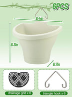 MADHOLLY 6Pcs Vertical Hanging Planters - Image 6