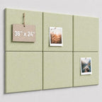 Large Cork Boards for Walls – 36" x 24" Self Adhesive Felt Wall Tiles by CreateYourIdealSpace