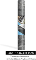 Livelynine 15.8X197 Gray Marble Contact Paper Peel and Stick Countertops - Image 8