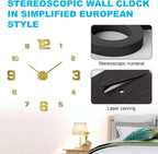 3D DIY Luminous Dial Acrylic Frameless Silent Wall Clock - Image 3