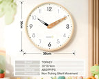 Topkey 12 Inch Silent Wall Clock - Image 2