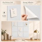 Large Cork Boards for Walls – 36" x 24" Self Adhesive Felt Wall Tiles - Image 3