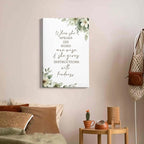 HIWX Christian Wall Decor, Sage Green Botanical Bible Verses Framed Canvas - Image 3