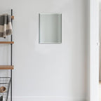 Beveled Bathroom Mirror for Wall, Rectangle Frameless Wall Mirror 16" x 12" - Image 9