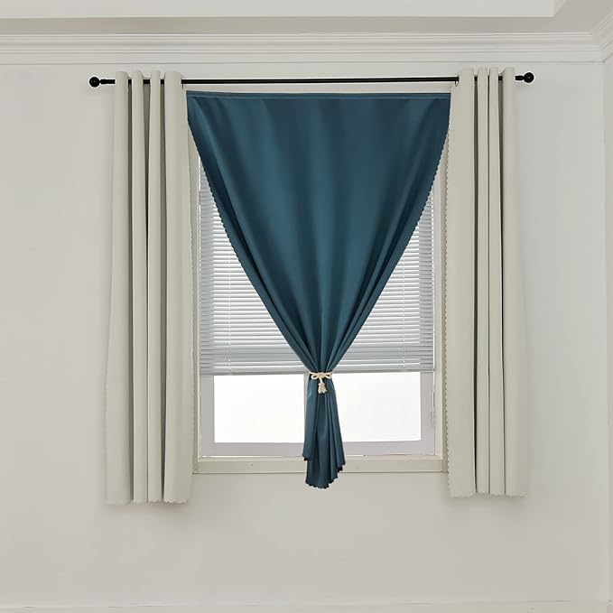 AJAZZ self Adhesive Portable 100% Blackout Curtains Simple and Easy to - Image 7