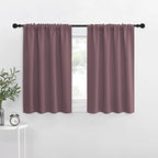 NICETOWN RV Blackout Curtains for Camper Windows, Dry Rose, Kitchen Curtains by NICETOWN
