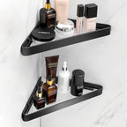 VOLPONE Bathroom Shelves Wall Mounted Glass Corner Shower Shelf by VOLPONE