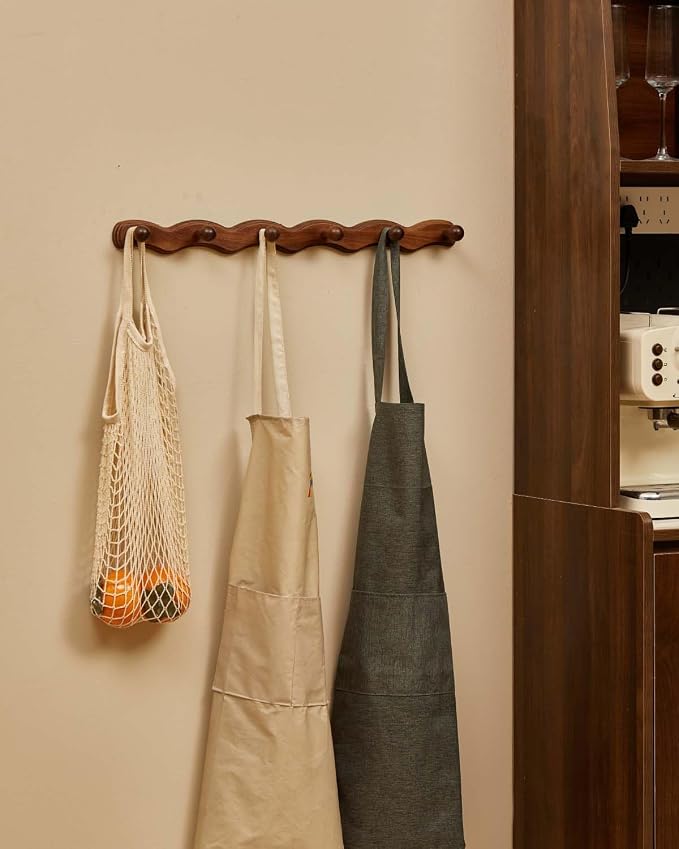 Wood Coat Rack Wall Mount - Image 4