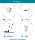 Decorative Wall Clock Silent Battery Operated Large Modern Wall Clock - Image 7