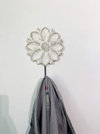 dwellington Decorative Wall Mounted Flower Hooks, Farmhouse Boho Coat Rack - Image 4