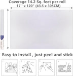 Arthome 17"x120" White Contact Paper, Peel and Stick Matte Wallpaper, Self - Image 3