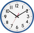 HZDHCLH Wall Clock Blue, Silent Wall Clocks Battery Operated 8 Inch Modern Non by HZDHCLH