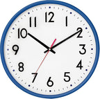 HZDHCLH Wall Clock Blue, Silent Wall Clocks Battery Operated 12 Inch Modern Non by HZDHCLH