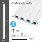 Art3d 8-Pack 96 x 6in. WPC Acoustic Slat Wall Panel - Image 4