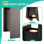 Edwarmlux Indoor Wall Sconces, Modern Wall Lights, Up and Down Wall Mount Light - Image 6