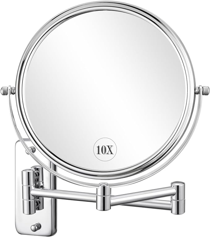DECLUTTR 8 Inch Wall Mounted Magnifying Mirror by DECLUTTR