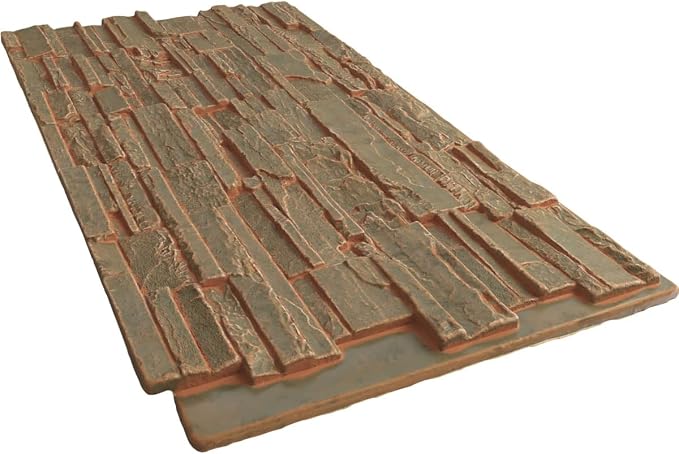 EverStone Cascade Faux Stone Panel, 48 5/8"W x 24 3/4"H x 1 1/4"D, Iron Mill - Image 6