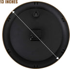 Plumeet Metal Wall Clock, Arabic Numerals, Battery Operated - Image 8
