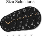 cicininc Wall Clock, 16 Inch Wooden Battery Operated Wall Clocks Silent - Image 3