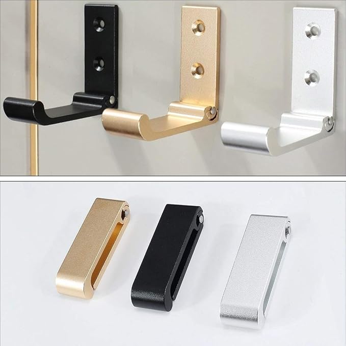 Folding Coat Hooks, Matte Black Wall Hooks - Image 4