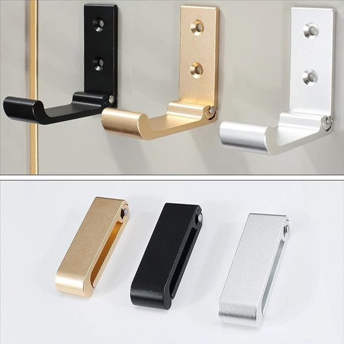 Folding Coat Hooks, Matte Black Wall Hooks - Image 6