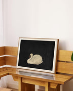 VIYYIEA Framed Wall Art for Living Room, Animal-【Zwaan】, 20L x 16W - Image 6