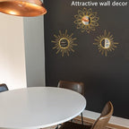 Mirror Wall Decor Gold Mirrors for Wall Metal Sunburst Mirrors Home Decoration - Image 7
