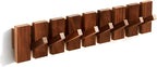QUELLANCE Wood Coat Rack Wall Mount, Coat Hooks Hanger Wall Mounted, Heavy Duty - Image 7