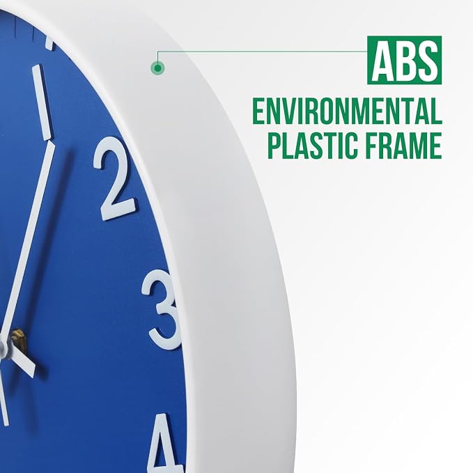 Wall Clock Modern Simple Quartz Decorative Clock Non-Ticking Silent Battery - Image 4