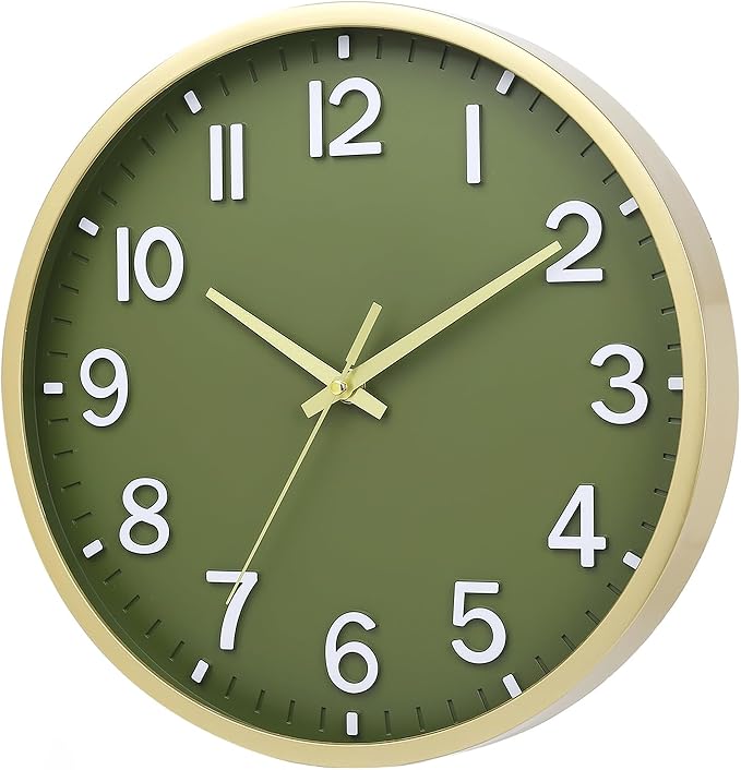 Wall Clocks Battery Operated 12 inch Modern Wall Clock, Silent Non Ticking Wall - Image 2