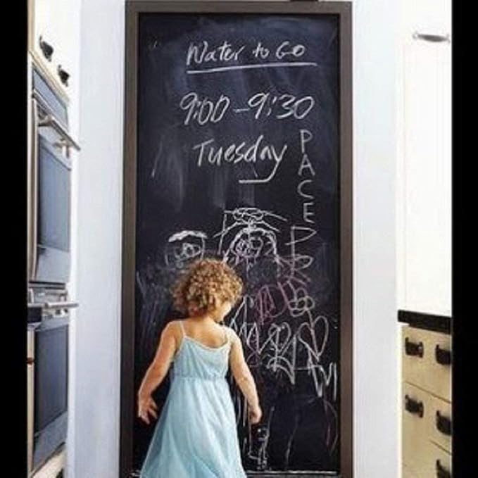 Large Chalkboard Contact Paper Wall Sticker 3 ft. x 9.9 ft. Adhesive Blackboard - Image 3